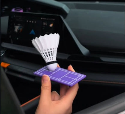 Swinging Shuttlecock Dashboard Ornament
