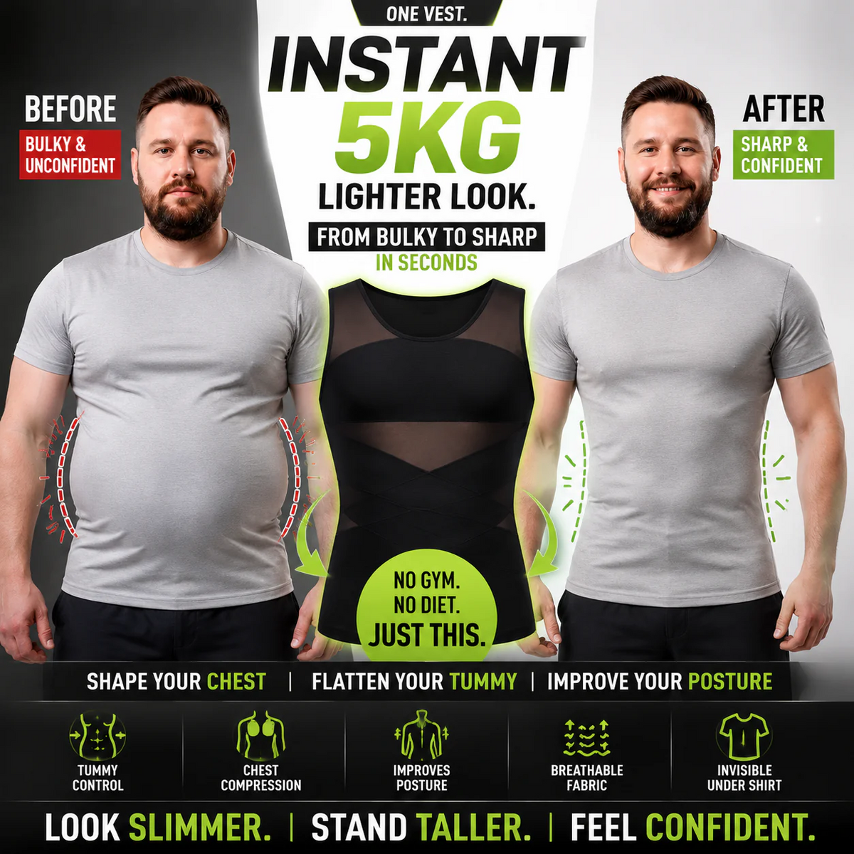 CoreForm Men’s Body Shaper Tank