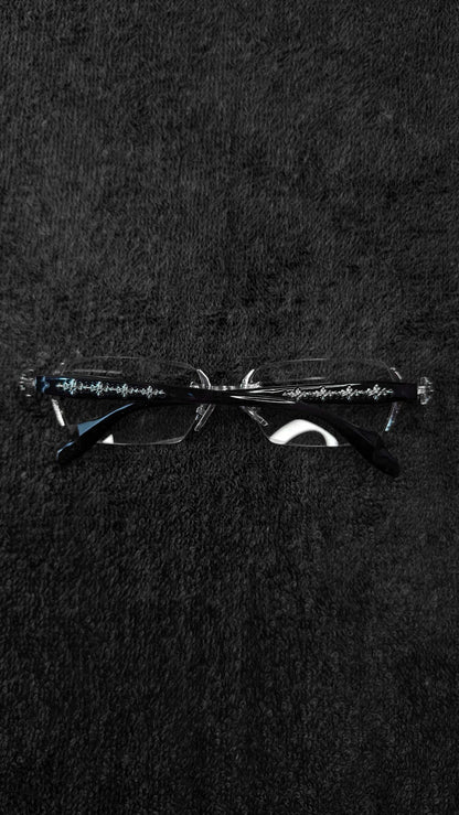 Rimless Gothic Cross UV Protection Glasses