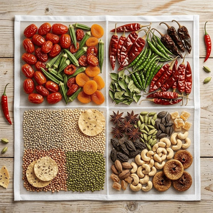 Universal Hygienic Sun Drying Mat for Masala, Haldi, Rice and more